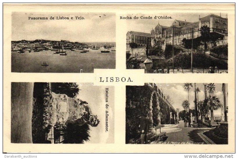 ** T4 Lisbon, Rocha Do Conde D'Obidos, Estatua Do Adamastor, Tejo, Jardin / Statue, Park (cut) - Non Classificati