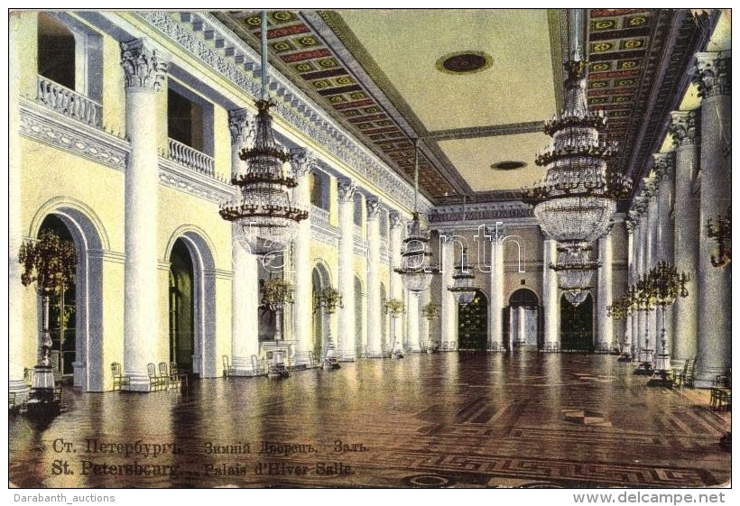 * T2/T3 Saint Petersburg, Petrograd; Palais D'Hiver Salle / Winter Palace, Salon, Interior (EK) - Non Classificati