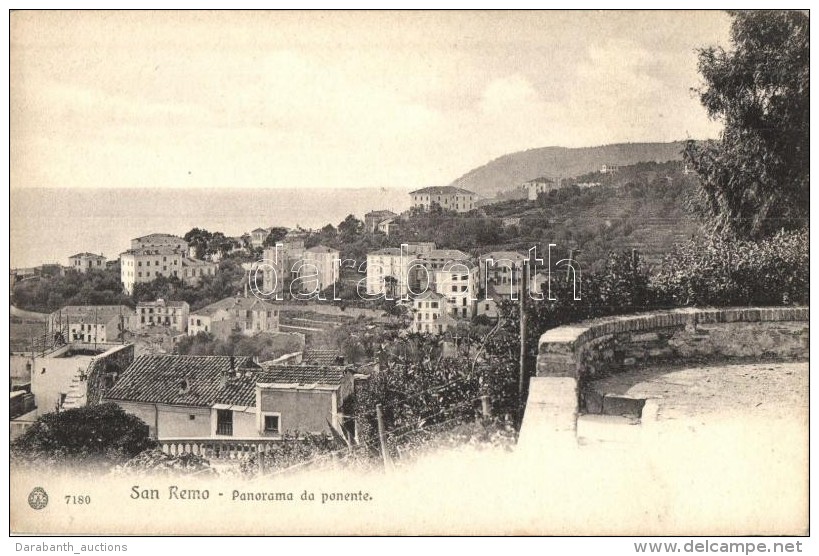 ** T1/T2 San Remo, Sanremo; Panorama Da Ponente / General View - Zonder Classificatie