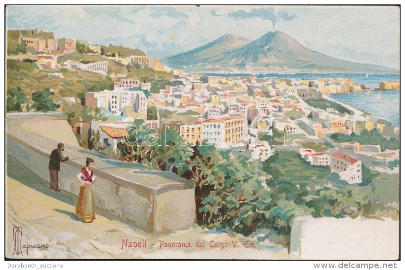 ** T2/T3 Naples, Napoli; Corso V. Em. Litho S: Mapuano (gluemark) - Ohne Zuordnung