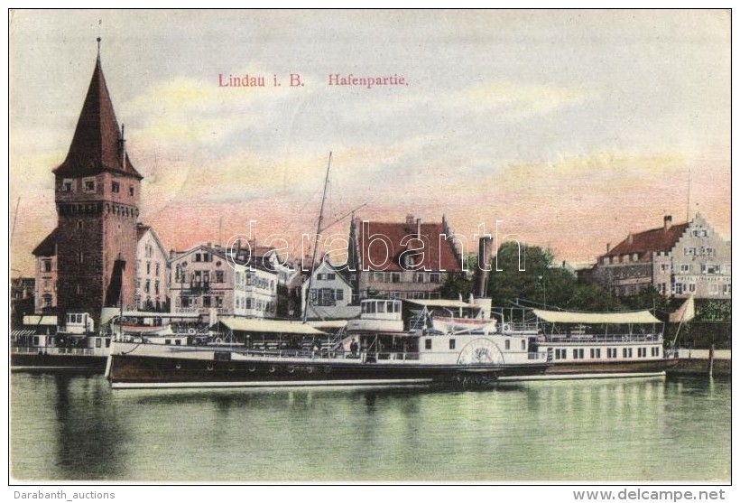 T2 Lindau, Hafenpartie, Johannes Thomann Gasthof, Hotel / Port, Stemship, Inn - Zonder Classificatie