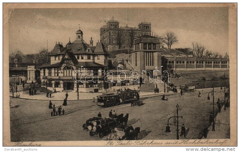 T3 Hamburg, St. Pauli Fährhaus, Hochbahnhof / Ferry And Railway Station, Tram (EB) - Zonder Classificatie