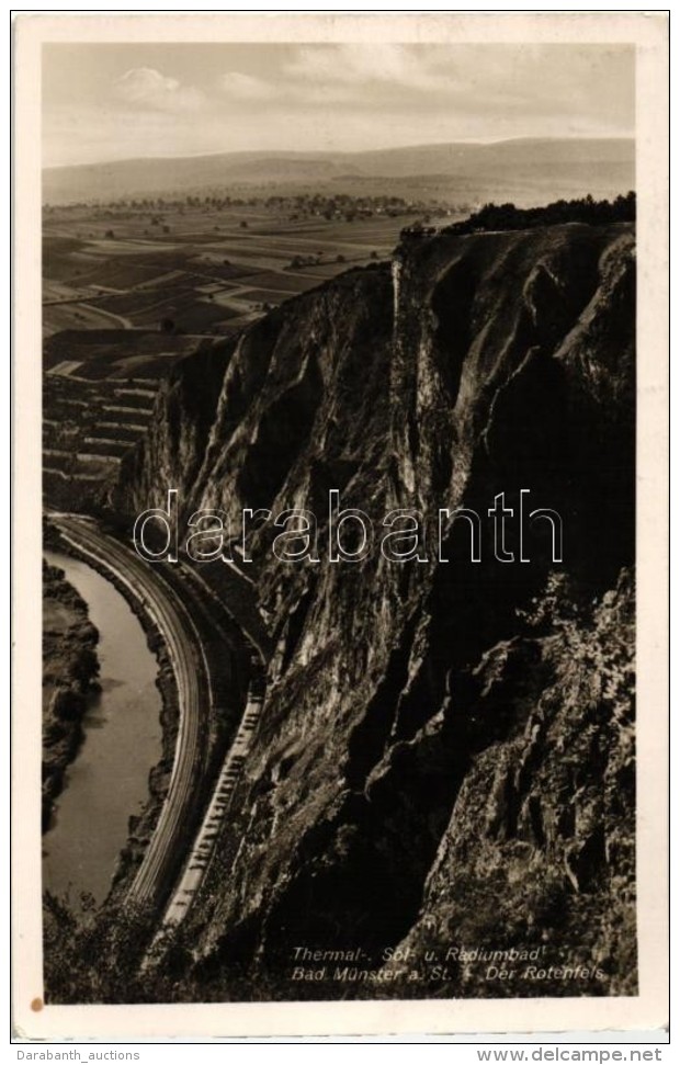 T2/T3 Bad Münster Am Stein; Der Rotenfels, Thermal-, Sol- Und Radiumbad / Rotenfels Mountain, Railroad Track... - Zonder Classificatie