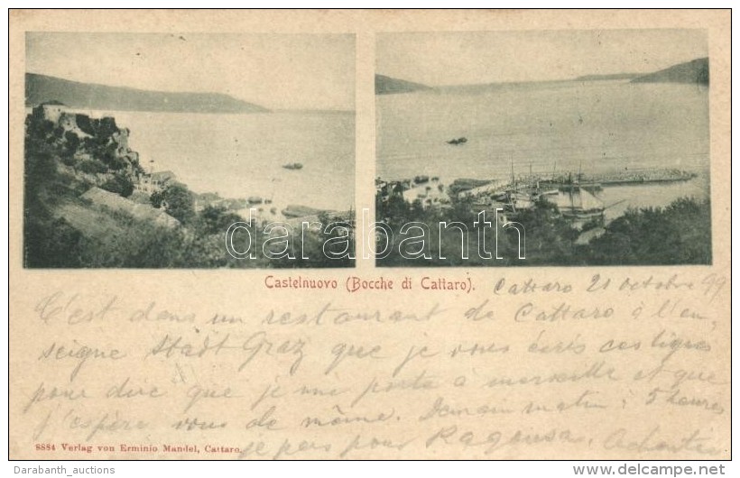 T2 1899 Herceg Novi, Castelnuovo, Bocche Di Cattaro; Verlag Von Erminio Mandel - Non Classificati