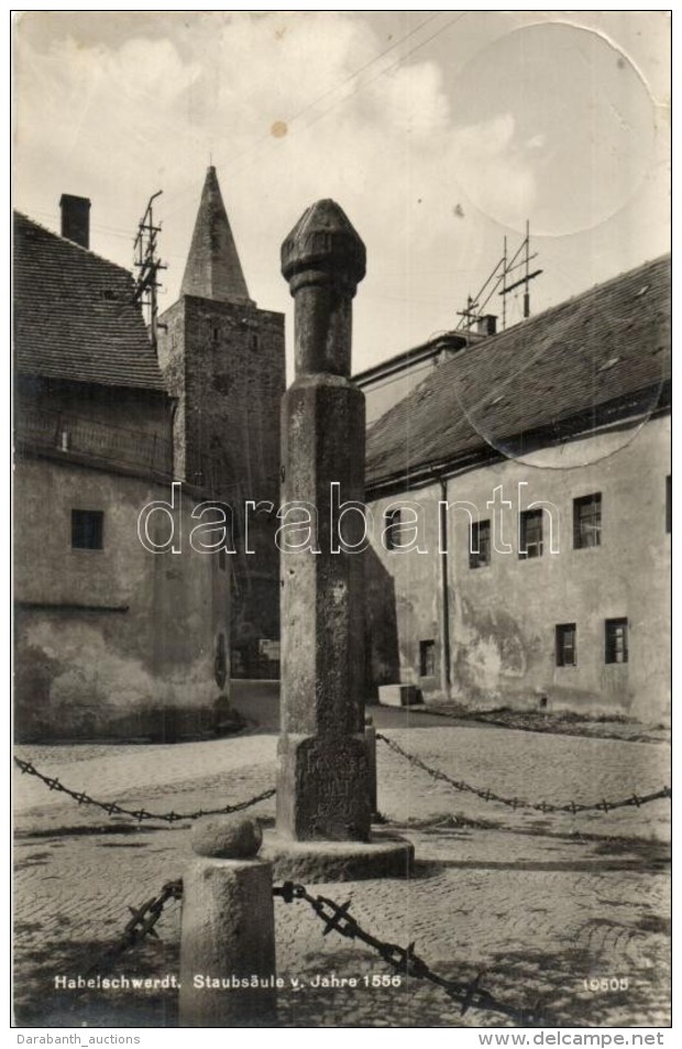 T2/T3 Bystrzyca Klodzka, Habelschwerdt; Staubsaule Von Jahre 1556 / Column (EK) - Zonder Classificatie