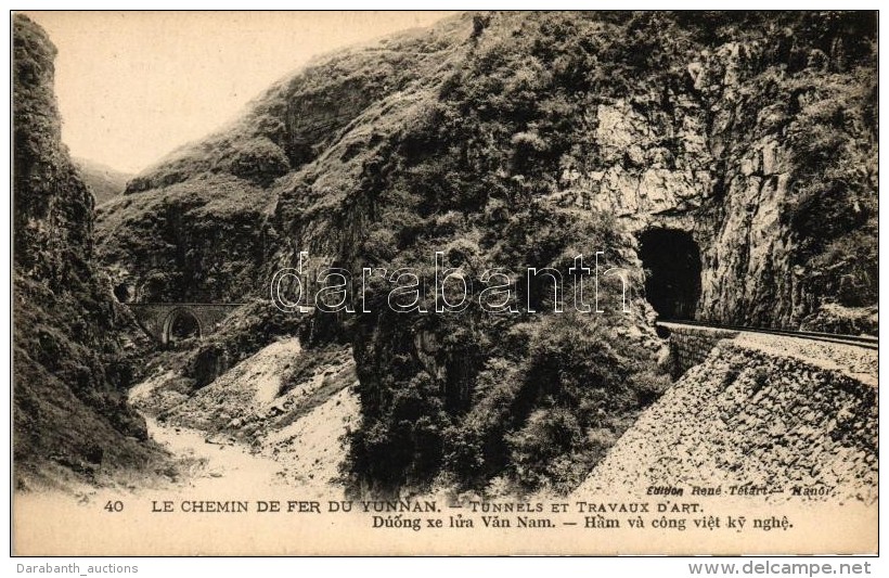 ** T1/T2 Yunnan, Chemins De Fer, Tunnel Et Travaux D'Art / Railroad Tunnel - Zonder Classificatie