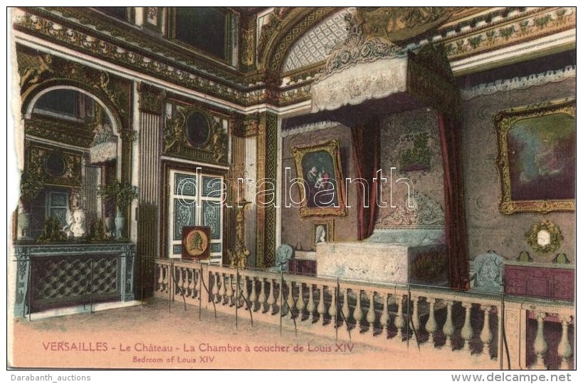 ** T4 Versailles, La Chateau, La Chambre A Coucher De Louis XIV (b) - Zonder Classificatie
