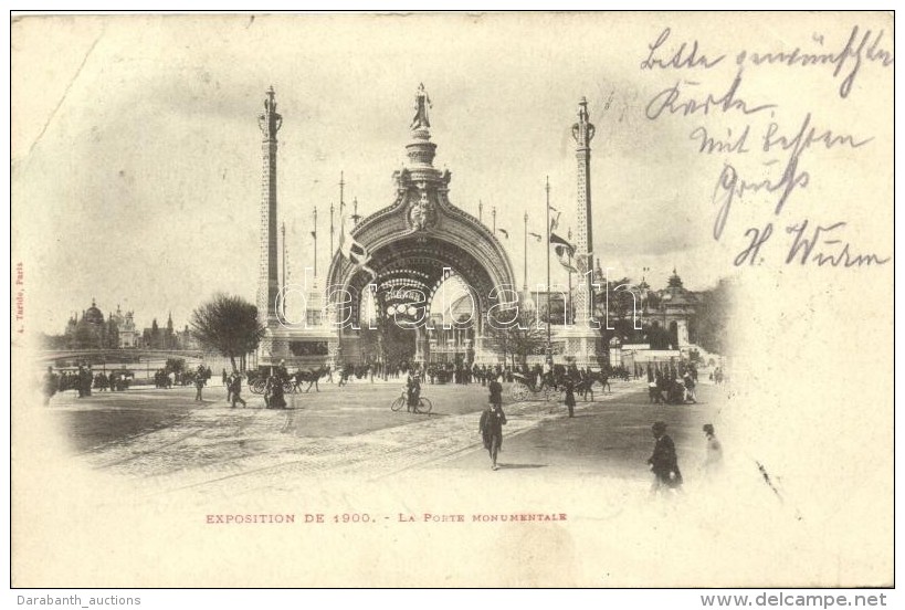 T3 1900 Paris, Exposition, La Porte Monumentale / Gate, Exhibition (small Tear) - Zonder Classificatie