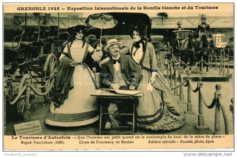 ** T1 1925 Grenoble, Exposition Internationale De La Houille Blanche Et Du Tourisme, Le Tourisme D'Autrefois /... - Zonder Classificatie