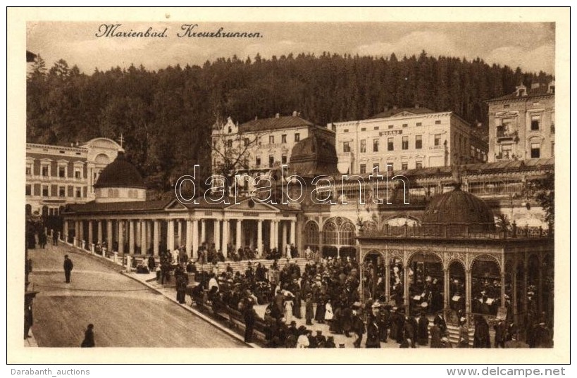 ** T4 Marianske Lazne, Marienbad; Kreuzbrunnen (cut) - Non Classificati