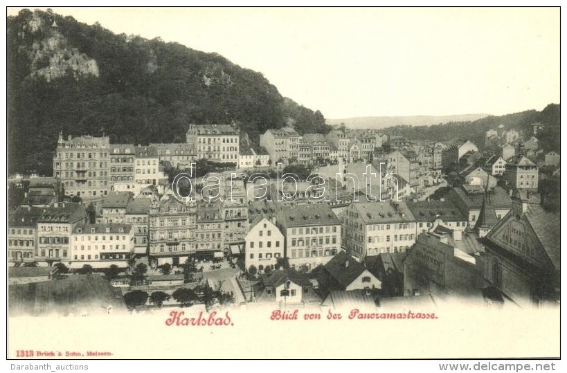 T1 Karlovy Vary, Karlsbad; Blick Von Panoramastrasse / General View - Non Classificati