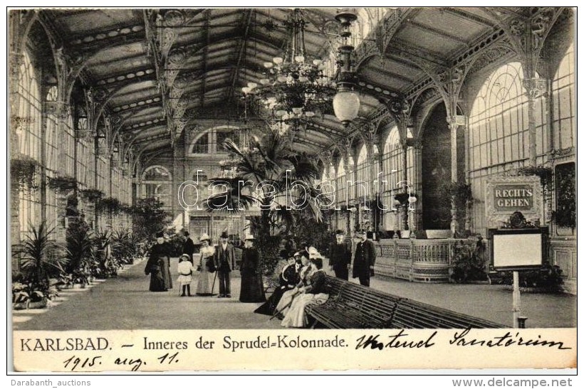 T2/T3 Karlovy Vary, Karlsbad; Inneres Der Sprudel Kolonnade / Interior (EK) - Non Classificati