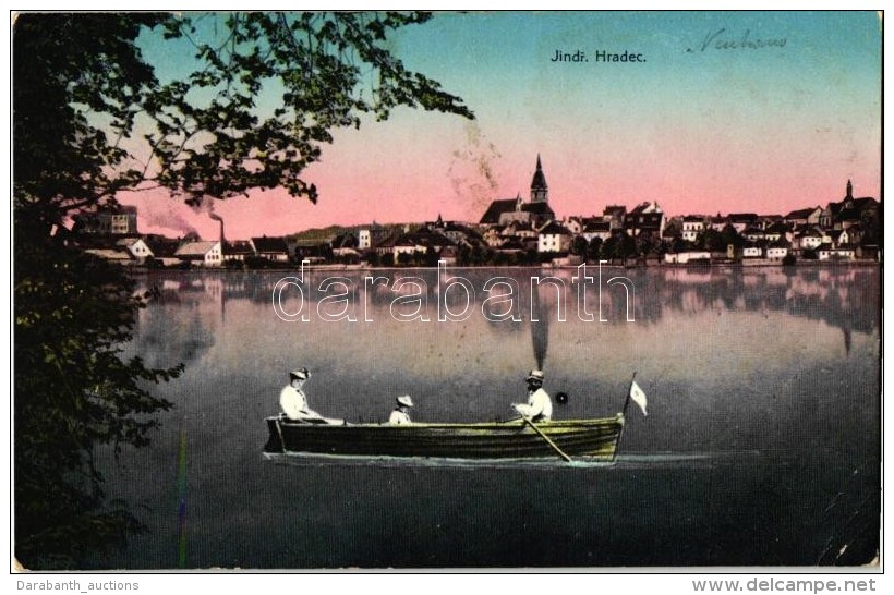 T3 Jindrichuv Hradec; Lake With Rowboat (EB) - Ohne Zuordnung