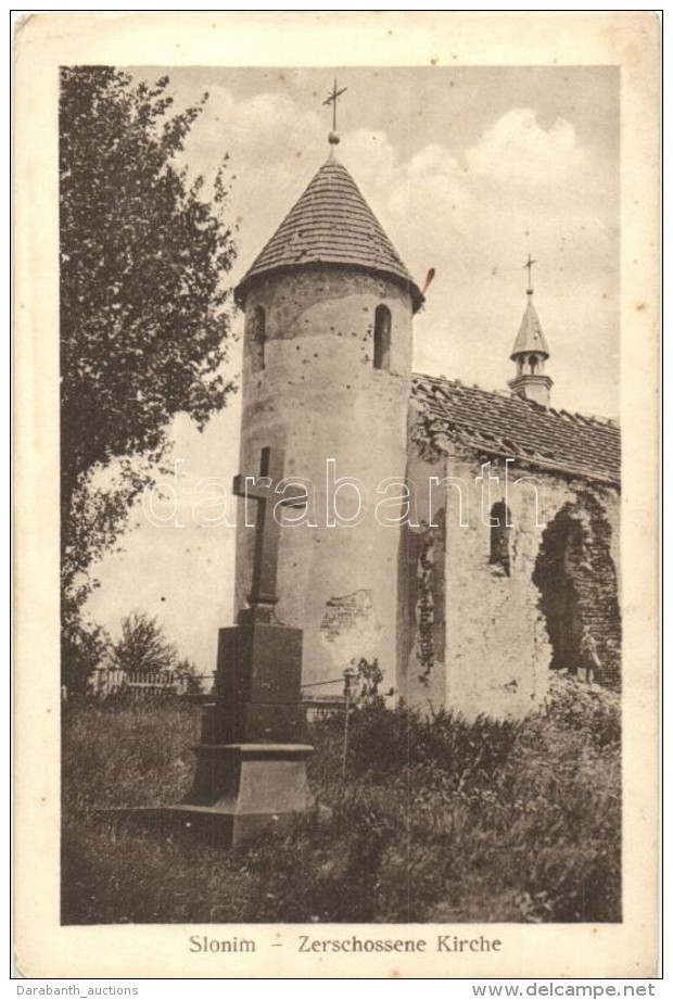 ** T2 Slonim, Zerschossene Kirche / Destroyed Church Ruins - Unclassified