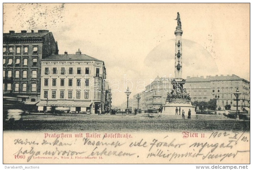 * T2 Vienna, Wien II. Praterstern / Square, Tegetthoff Statue, Ludwig Ploner's Restaurant - Zonder Classificatie