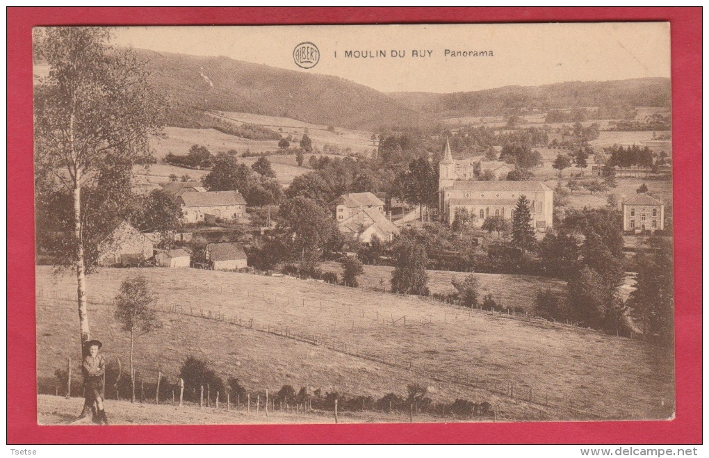 Moulin Du Ruy - Joli ... Panorama ... Du Village - 1924  ( Voir Verso ) - Stoumont