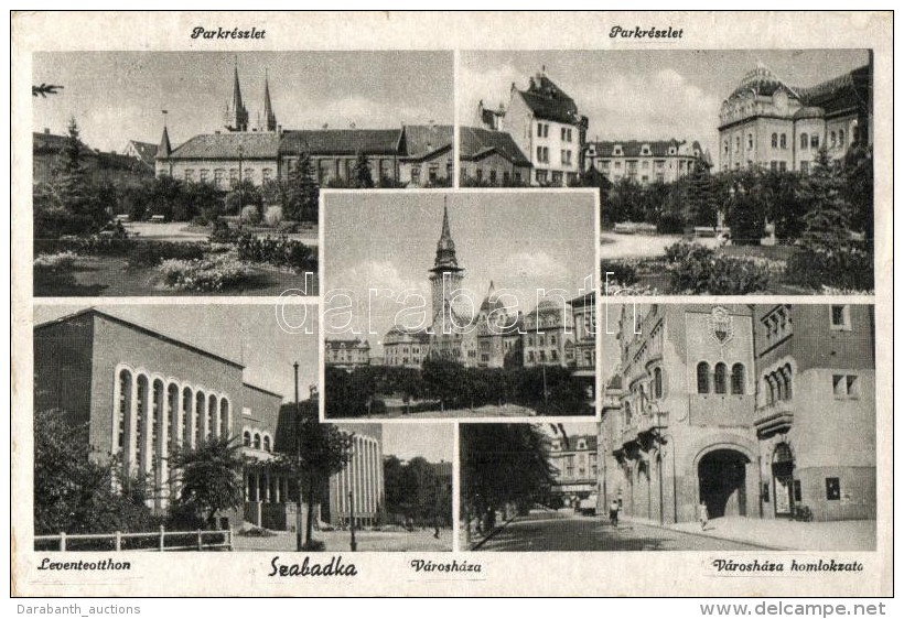 T2/T3 Szabadka, Subotica; Parkrészlet, Leventeotthon, Városháza / Park, Building Of The... - Non Classificati