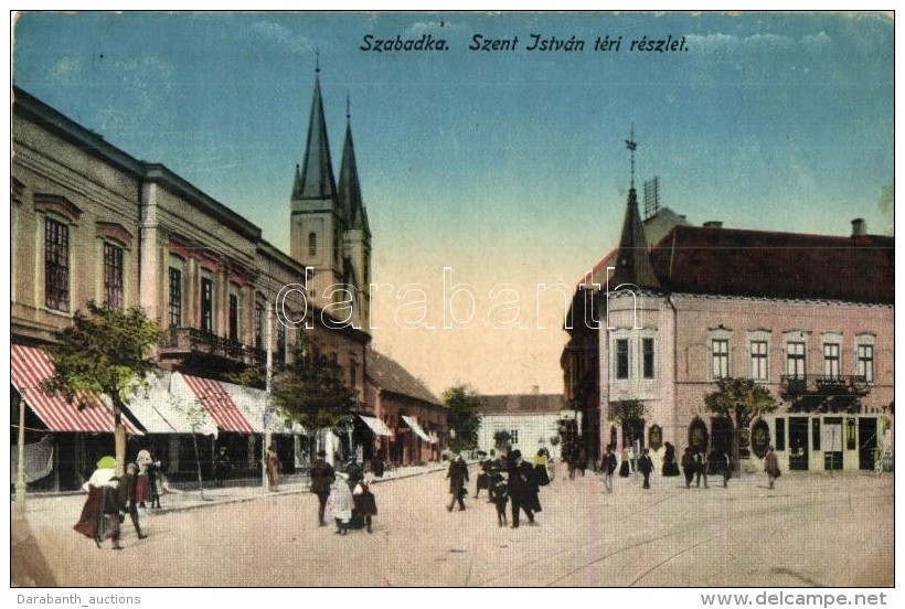 T2/T3 Szabadka, Subotica; Szent István Téri Részlet / Square (EK) - Non Classificati