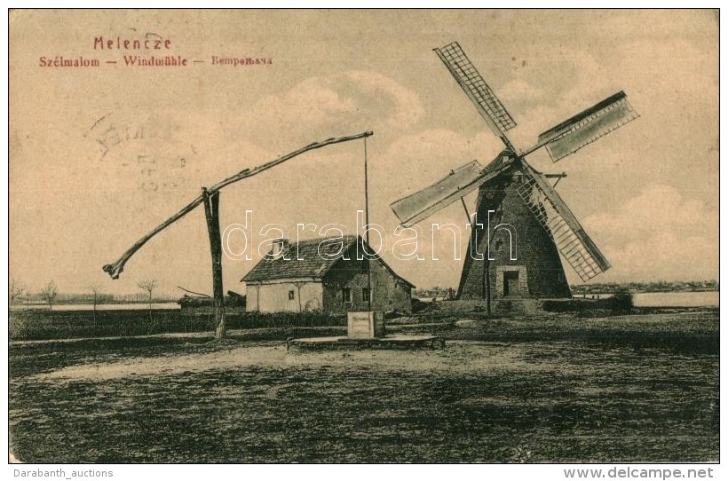 T2/T3 Melence, Melenci; Szélmalom / Wingmühle / Windmill - Zonder Classificatie