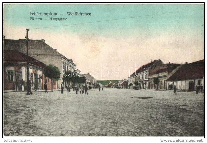 T2 Fehértemplom, Ung. Weisskirchen, Bela Crkva; FÅ‘ Utca, Kiadja Demeter Moldovan / Main Street - Non Classificati