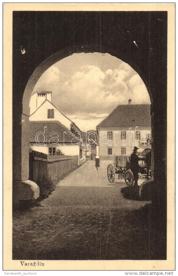 ** T2 Varasd, Warasdin, Varazdin; Utcarészlet Kocsissal / Street With Horse Cart - Zonder Classificatie