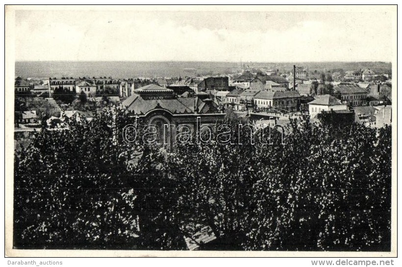 * T2/T3 Ungvár, Uzhorod; Látkép Zsinagógával / Panorama View With Synagogue... - Zonder Classificatie