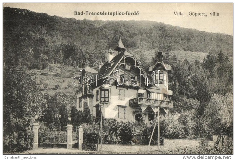 * T2 Trencsénteplic, Trencianske Teplice; Göpfert Villa / Villa - Non Classificati