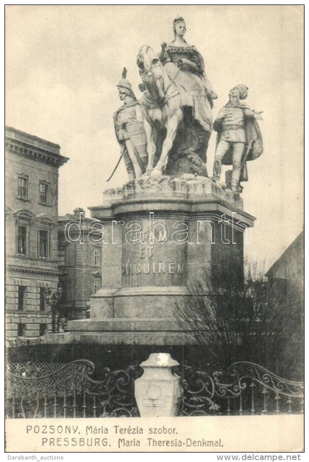 ** T2 Pozsony, Pressburg, Bratislava; Mária Terézia Szobor / Statue - Non Classificati