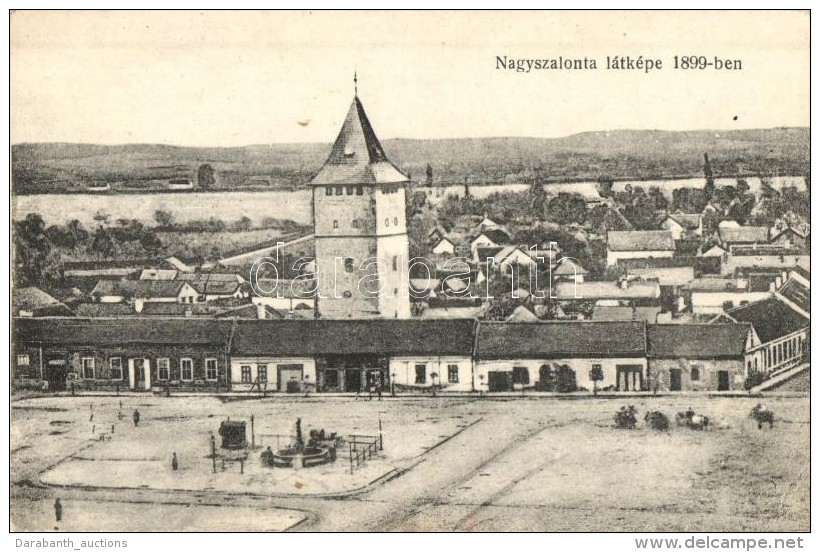 ** T2/T3 Nagyszalonta, Salonta; Látkép 1899-ben / In 1899 (EK) - Zonder Classificatie