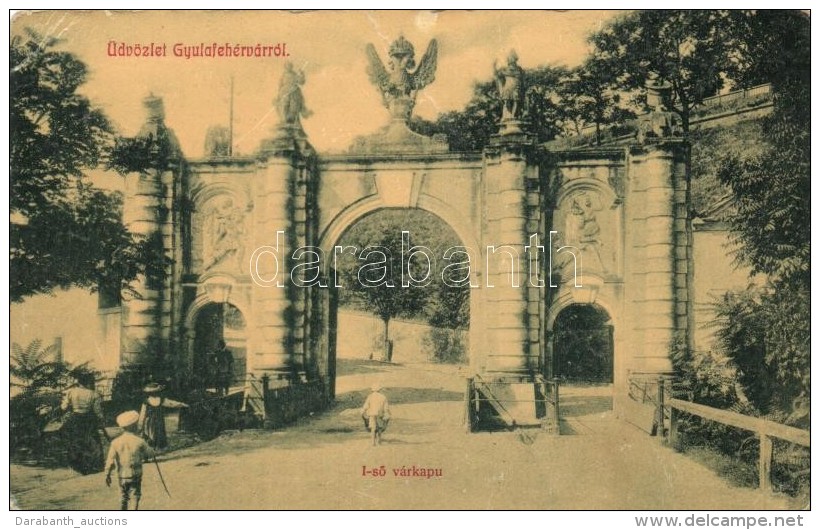 T2/T3 Gyulafehérvár, Alba Iulia; Alsó Várkapu, W. L. 3157. / Castle Gate (EK) - Zonder Classificatie