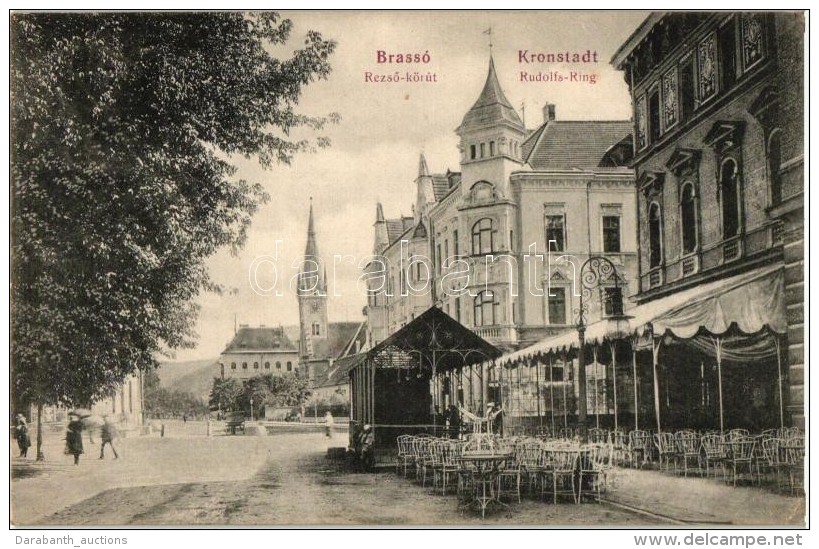 T2/T3 Brassó, Brasov, Kronstadt; RezsÅ‘ Körút, VendéglÅ‘ Terasza / Street, Restaurant's... - Non Classificati