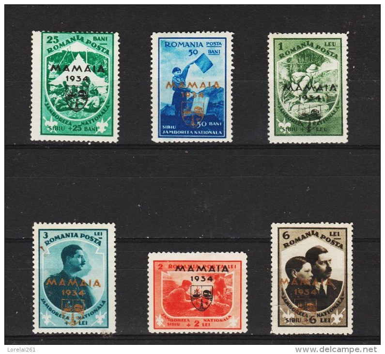 1932 - 3 Jamboree National De Mamaia Mi No 468/473 Et Yv No 476A/476F MH - Ungebraucht