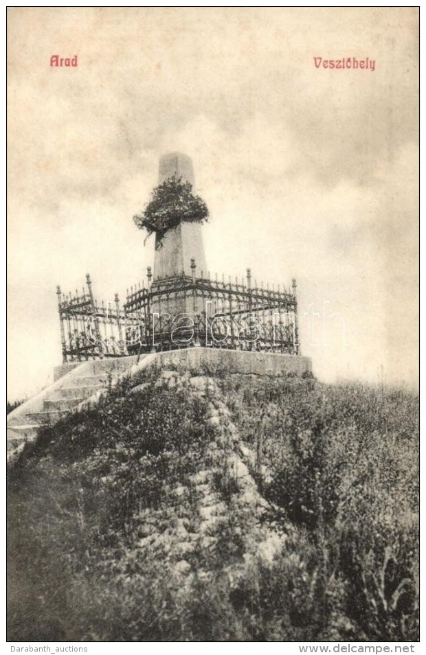 ** T2/T3 Arad, Oradea; VesztÅ‘hely, Pichler Sándor Kiadása / Martyrs Monument (EK) - Non Classificati