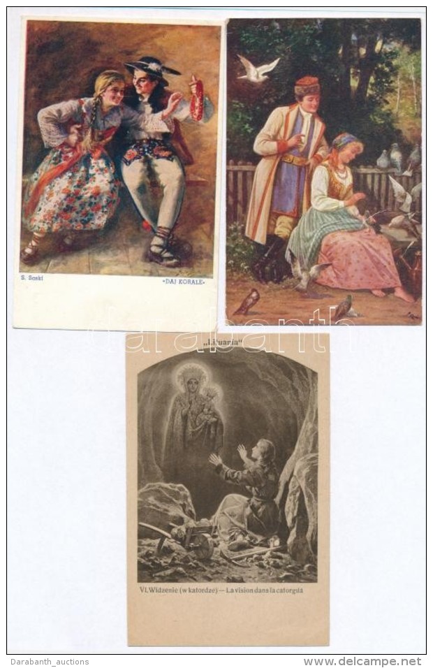 ** * 51 Db RÉGI MÅ±vészlap Lengyel FestÅ‘ktÅ‘l / 51 Old Art Postcards From Polish Artists - Zonder Classificatie
