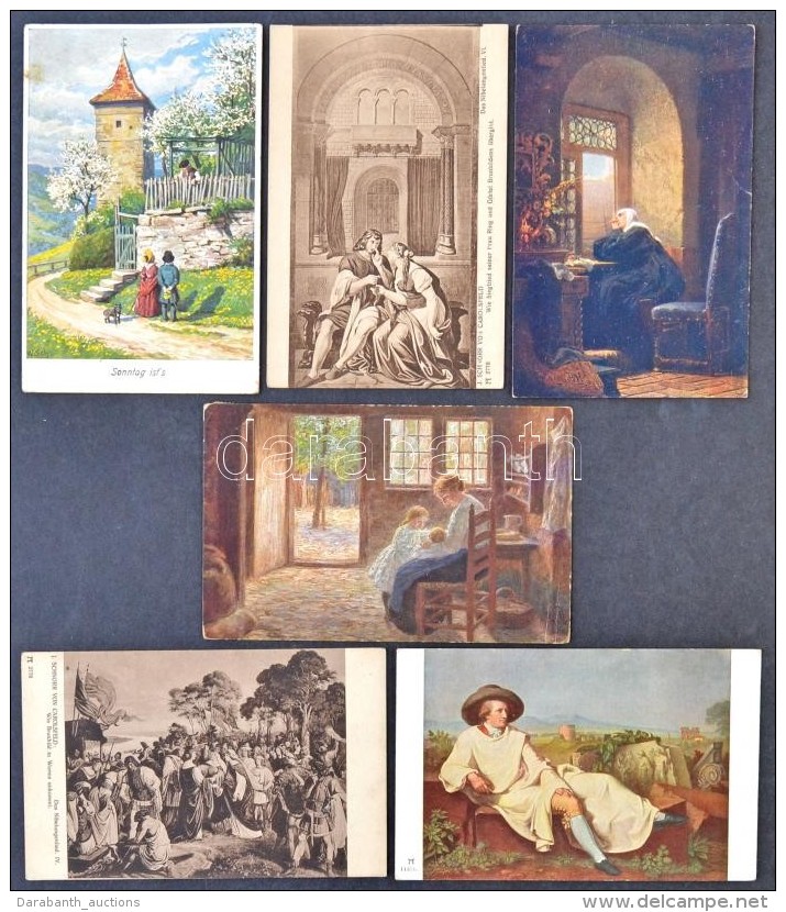 ** * Kb. 192 Db Német MÅ±vészlap, Vegyes MinÅ‘ségben / Cca. 192 German Art Postcards, Mixed... - Non Classificati