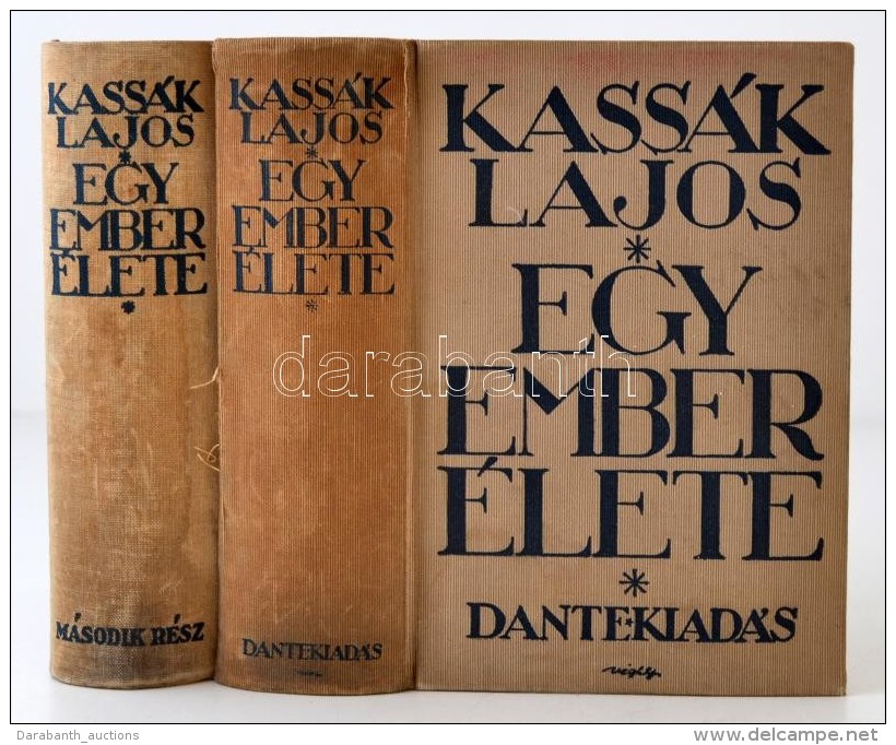 Kassák Lajos: Egy Ember élete I-II. Kötet. A Harmadik Kötet Hiányzik. Bp., 1932,... - Non Classificati