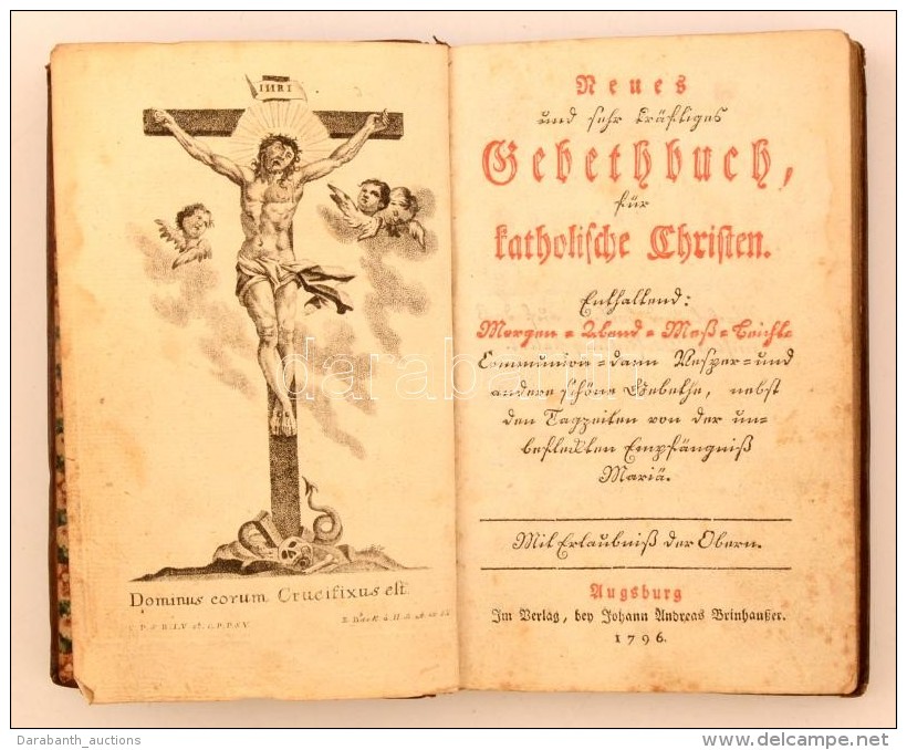 Neues Gebetbuch Für Katolische Schriften. Augsburg, 1796. Johann Andreas Bierhauser. Díszes... - Zonder Classificatie