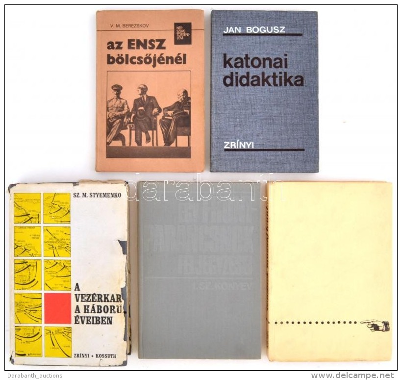 5 Db Különféle Katonai Témájú Könyv: Berezskov, V. M.: Az ENSZ... - Zonder Classificatie