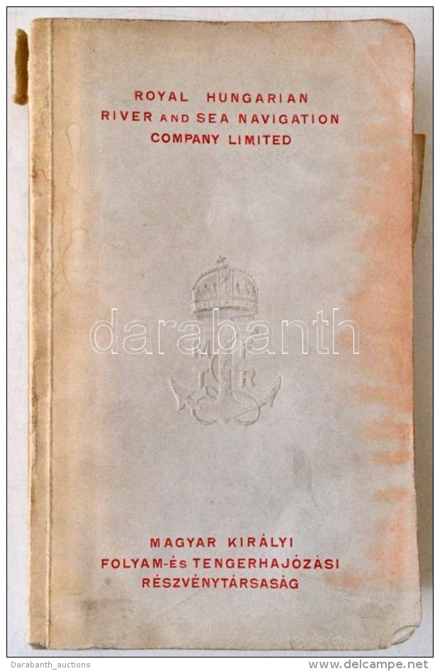 The Danube. A Duna. Budapest, én., Magyar Királyi Folyam-és Tengerhajózási Rt,... - Non Classificati