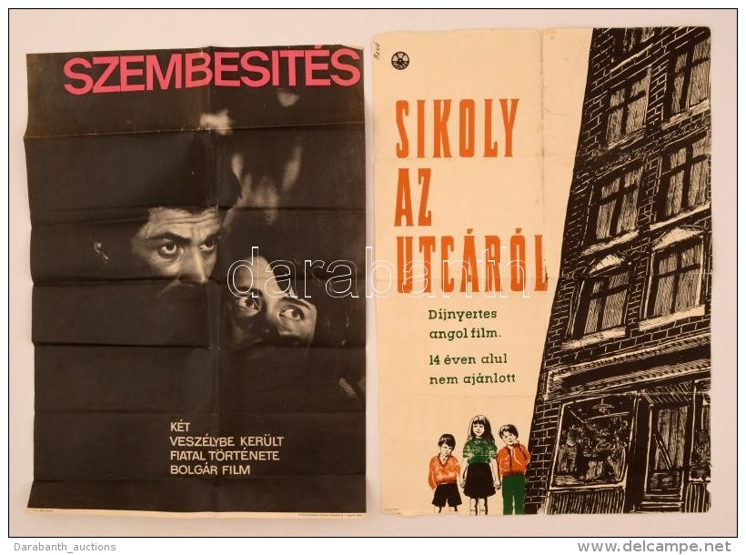 Cca 1960 3 Db Mozifilm Plakát: Szembesítés, Sikoly. Kissé Sérültek - Zonder Classificatie