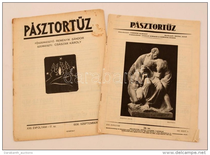 1936 A PásztortÅ±z CímÅ± Folyóirat XXII. évfolyam 17. Száma, XVII.... - Unclassified