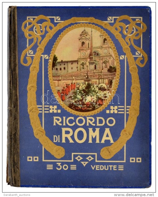 Ricordo Di Roma. 30 Vedute. Képes Leporelló Róma Városáról,... - Zonder Classificatie