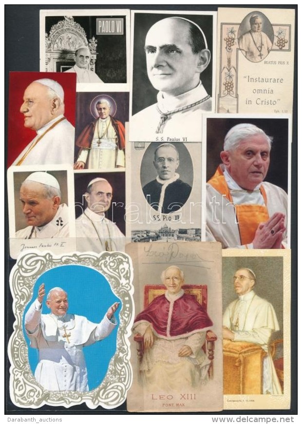 Cca 1899-2013 32 Db Pápákat ábrázoló Szentkép - Zonder Classificatie