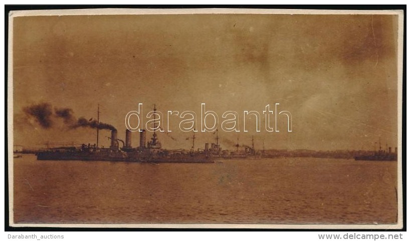 Cca 1910-1914 Hadihajók, Fotó, 6x11 Cm / Warships, Photo, 6x11 Cm - Altri & Non Classificati