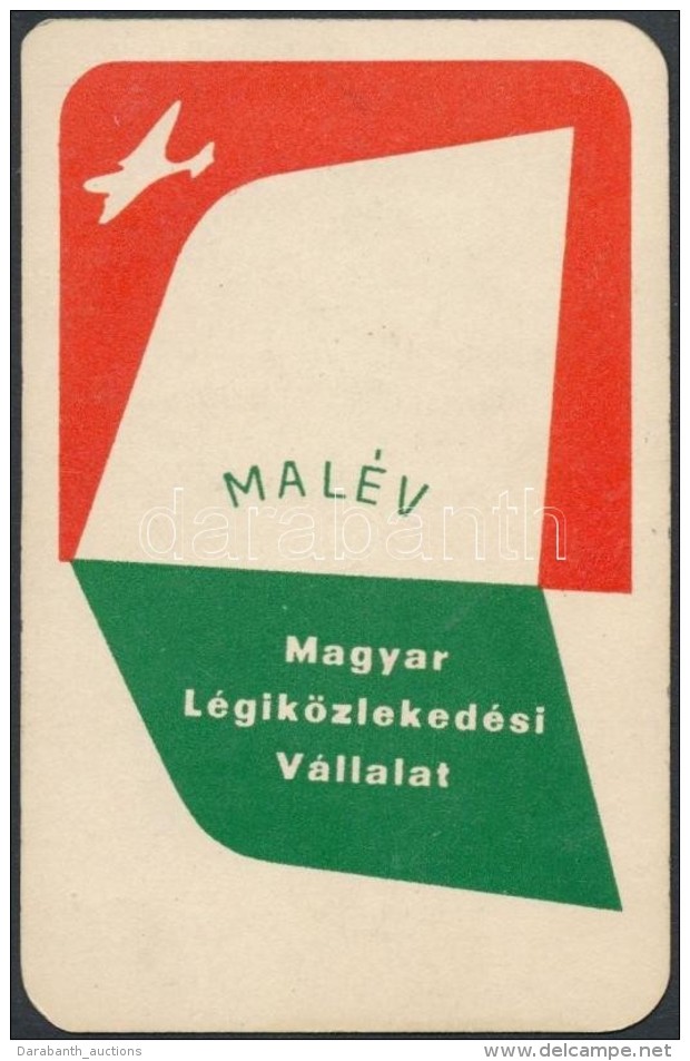 1957 Malév Reklámos Kártyanaptár - Reclame