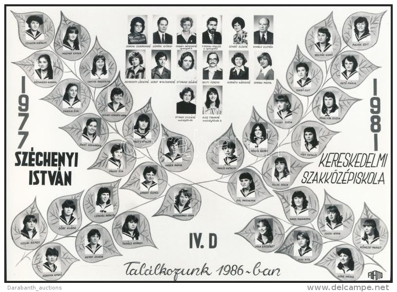 1981 Budapest, Széchenyi István Kereskedelmi Szakközépiskola Tanárai és... - Andere & Zonder Classificatie