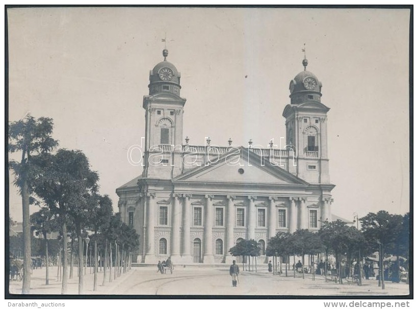 1921 Debrecen A Nagytemplom. Müllner Fotó 16x12 Cm - Andere & Zonder Classificatie