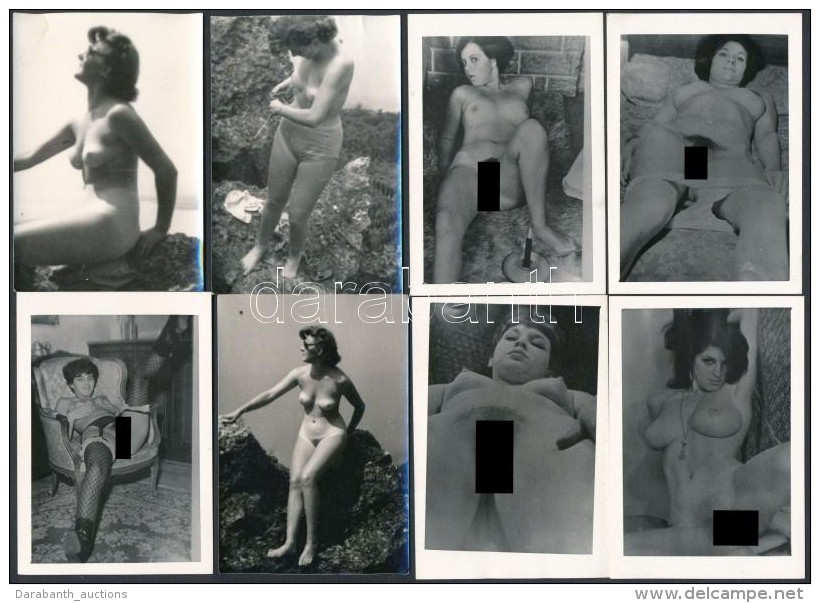 Cca 1960-1970 12 Db Privát Erotikus Akt Fotó / 12 Eroitc Nude Photos, 4.5&times;6 - 6.5&times;9.5 Cm - Altri & Non Classificati