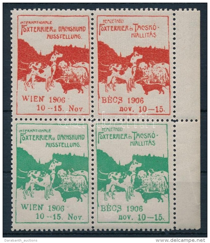 1906 Foxterrier és Tacskó Kiállítás, Bécs Levélzáró... - Non Classificati