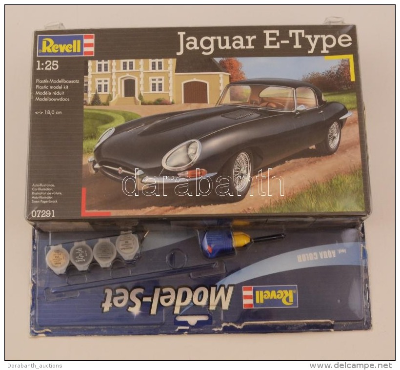 Revell Jaguar E-type Autó-modell Kompletten, Ragasztóval - Altri & Non Classificati